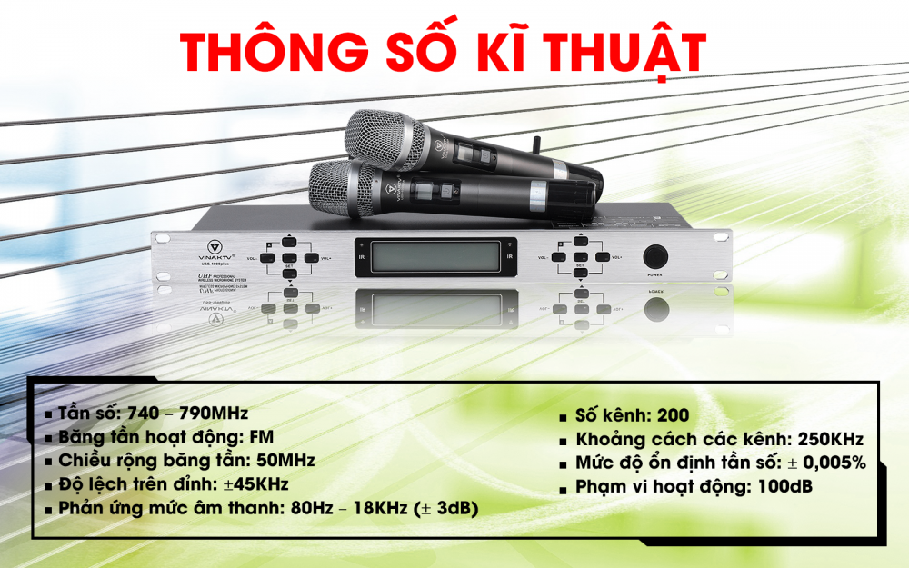 Micro không dây USS 1000 Plus